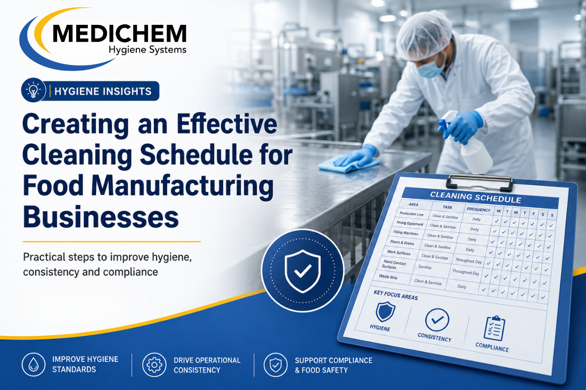 Creating an Effective Cleaning Schedule for Food Manufacturing Businesses