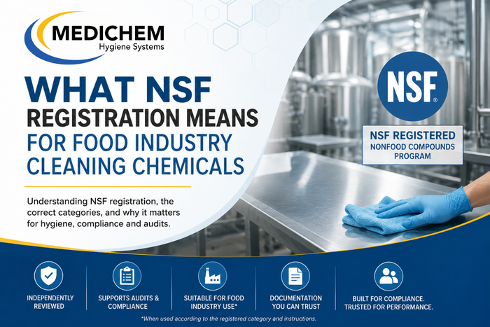 What NSF Registration Means for Food Industry Cleaning Chemicals